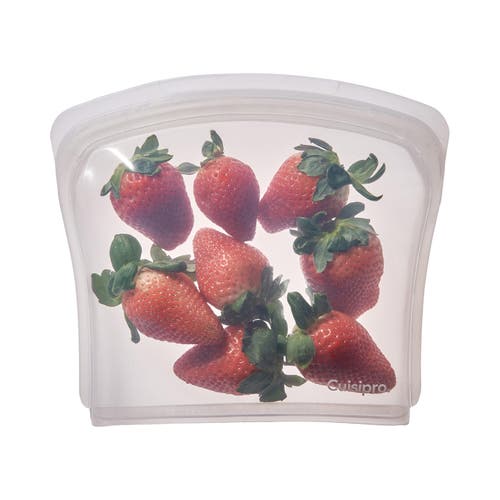 Cuisipro Pack-it Silicone Reusable Storage Bag, 800ml/27oz In Transparent
