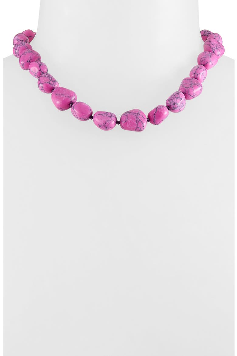 Baroque Collar Necklace, Alternate, color, WILDBERRY