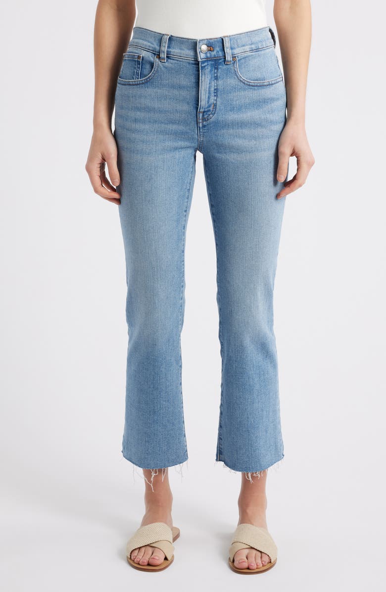 Madewell Kick Out Raw Hem Crop Jeans, Main, color, Altoona Wash