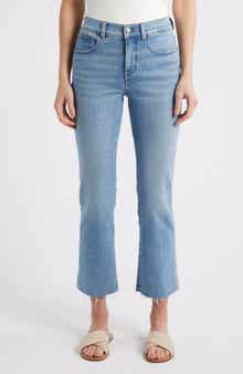 Madewell Kick Out Raw Hem Crop Jeans