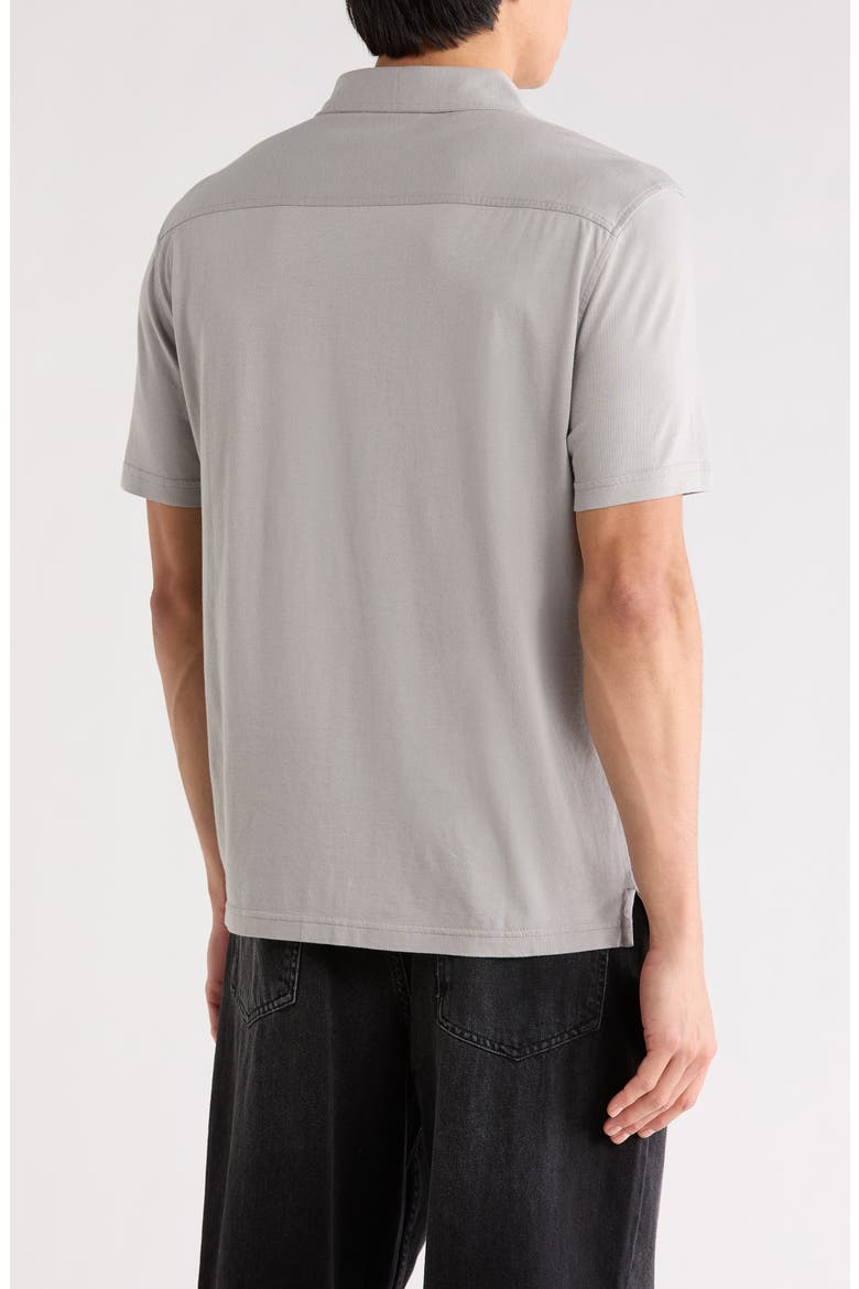 Brewer Cotton Camp Shirt, Alternate, color, SMOKED PEARL GREY