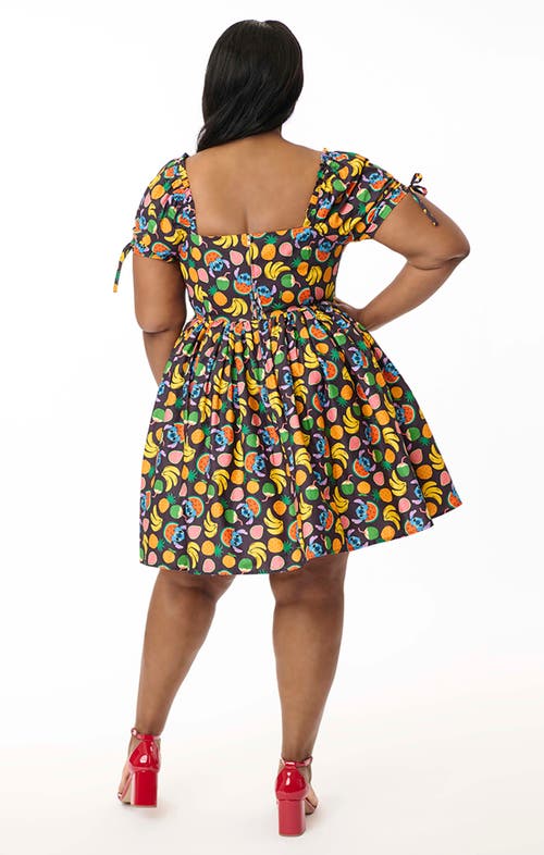 Unique Vintage Dakota Fit & Flare Dress In Multi