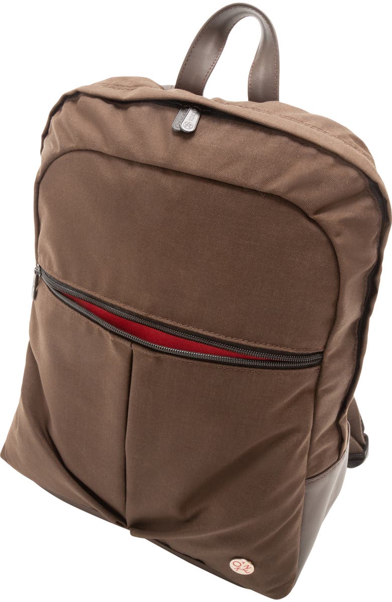 Token Waxed Nylon Woodhaven Backpack, Alternate, color, Dark Brown