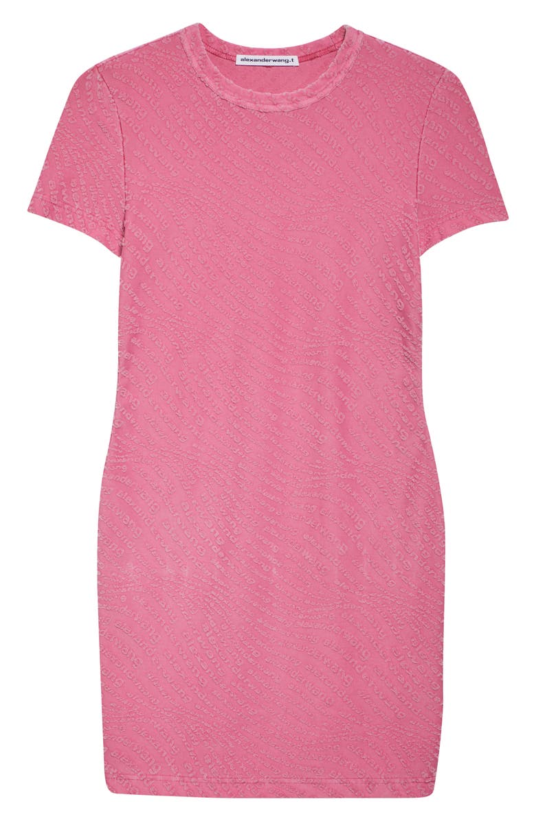 Alexander Wang Logo Jacquard Minidress, Alternate, color, Lotus