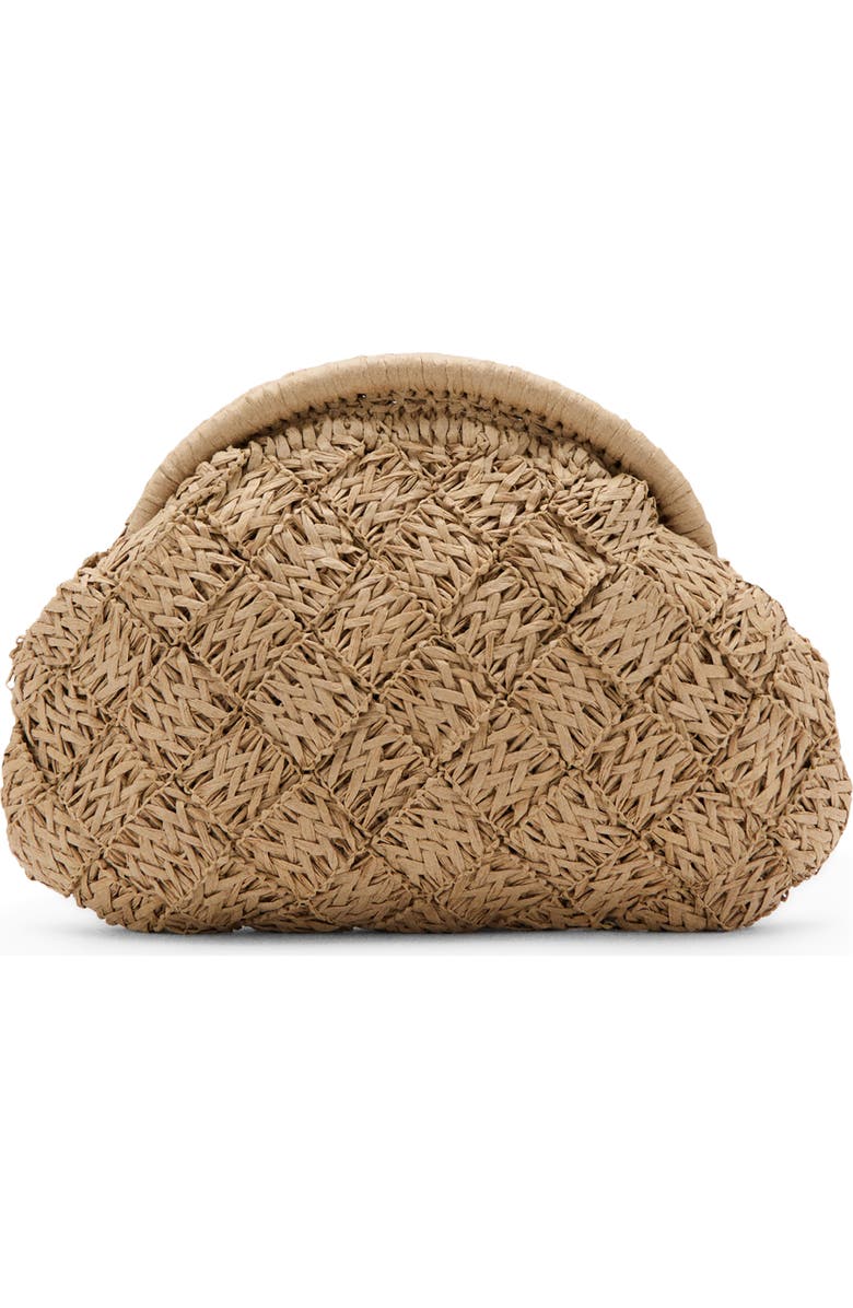 MANGO TEEN Natural Fiber Frame Clutch, Main, color,