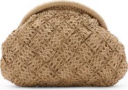 MANGO TEEN Natural Fiber Frame Clutch