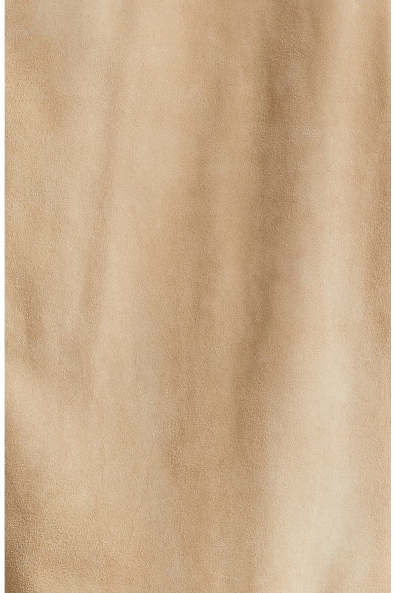 Suede Trucker Jacket, Alternate, color, CAMEL