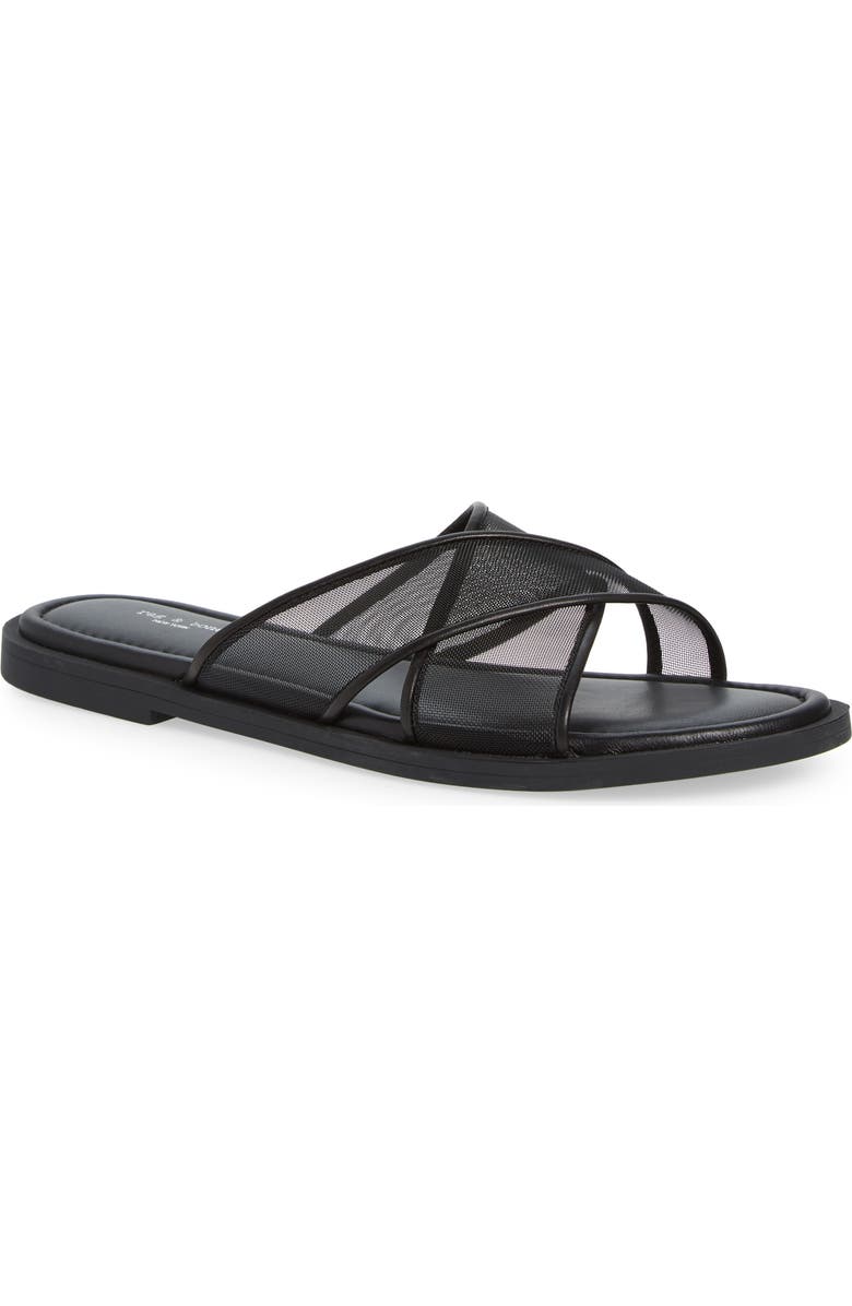 rag & bone Geo Mesh Cross Strap Sandal, Main, color,