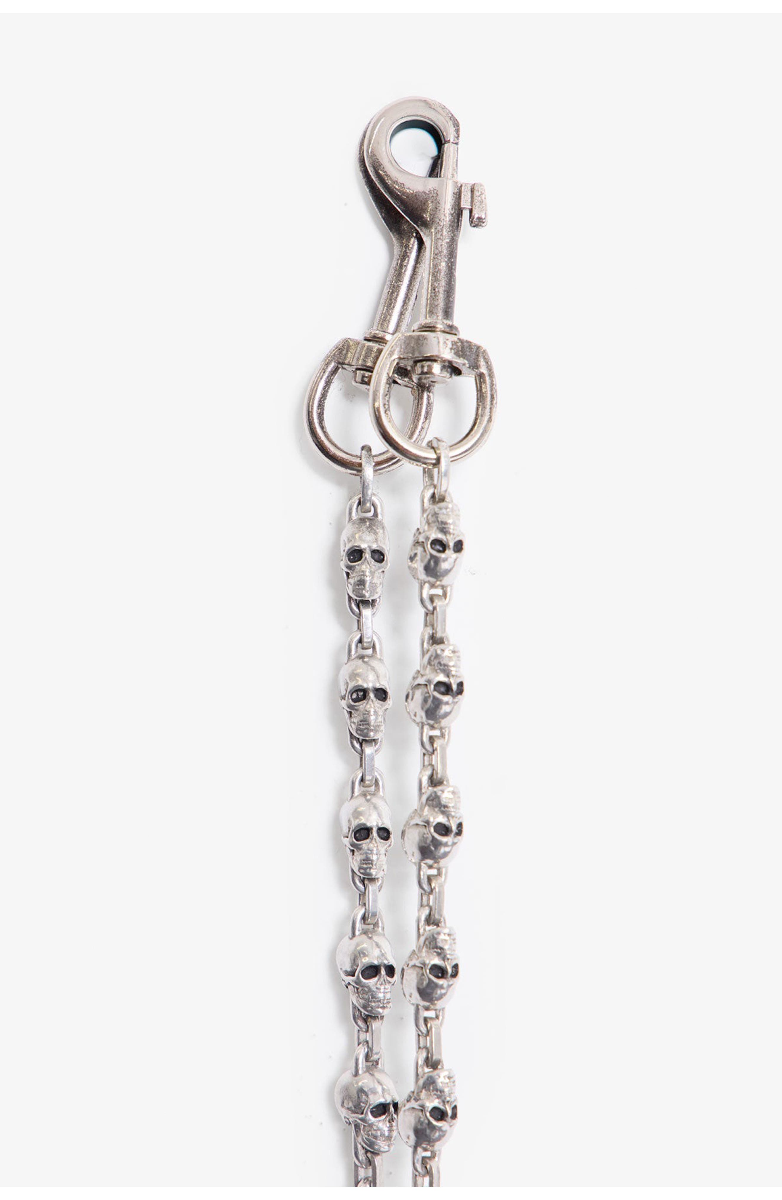 mnml Skull Link Wallet Chain, Alternate, color, 