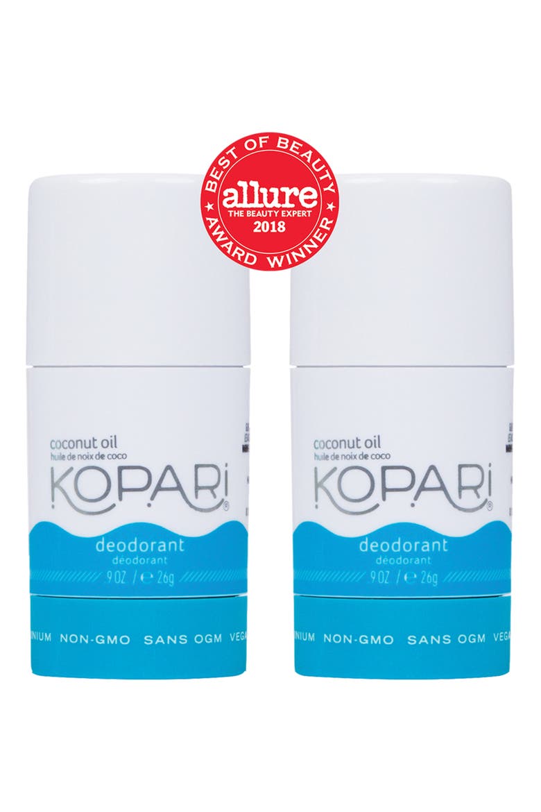 Mini Natural Coconut Deodorant Duo, Alternate, color, NO COLOR