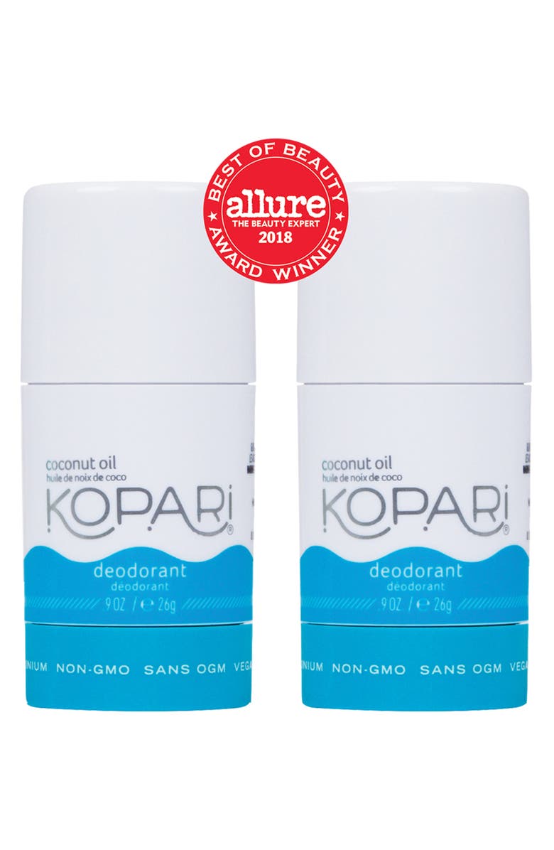 Kopari Mini Natural Coconut Deodorant Duo, Alternate, color,