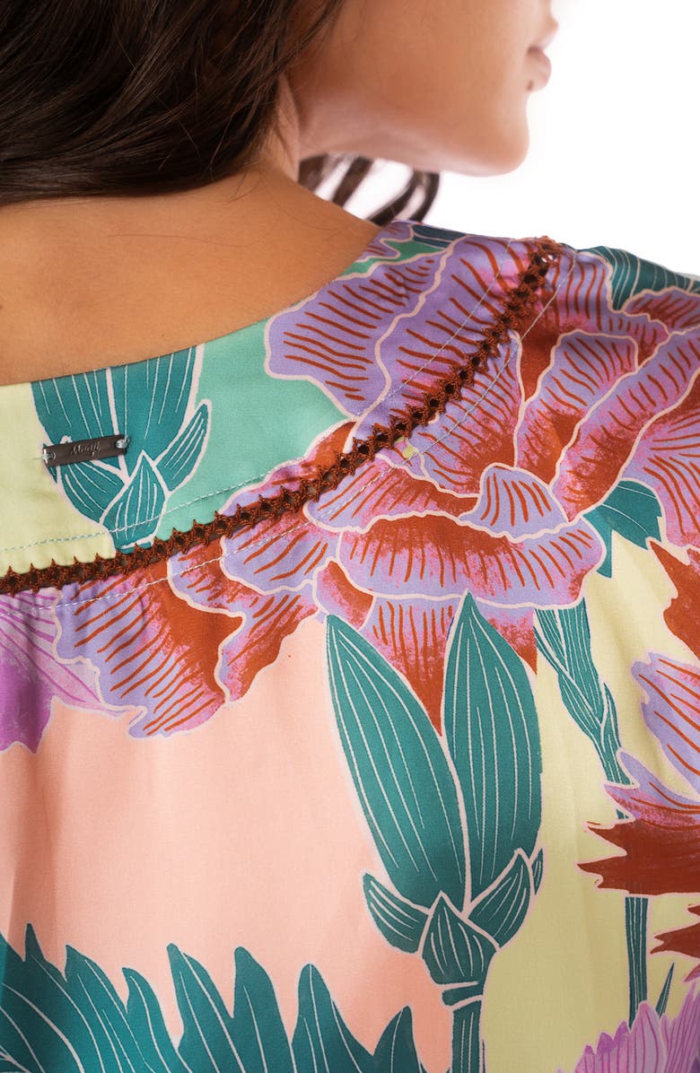 Maaji Japanese Eden Enjoyable Cover-Up Dress, Alternate, color, Green