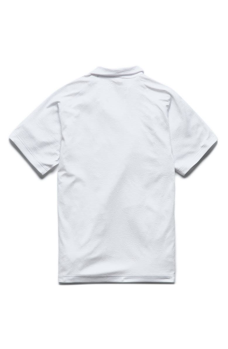 Reigning Champ Solotex<sup>®</sup> Mesh Tiebreak Polo, Alternate, color, White