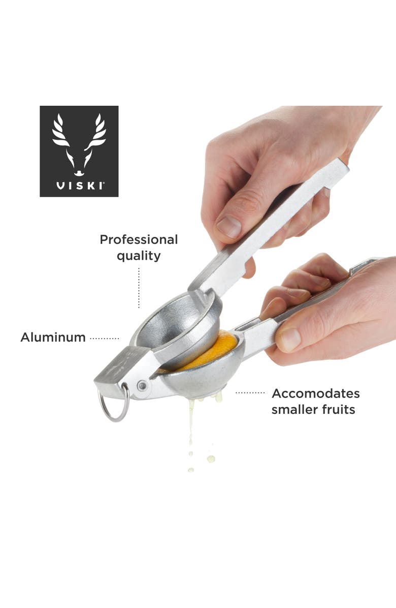 Viski Professional Professional Citrus Juicer, Alternate, color, Silver