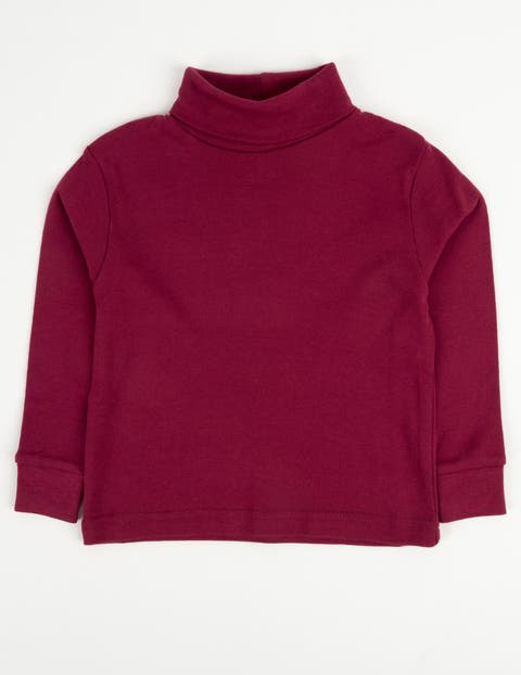Kids Long Sleeve Cotton Turtleneck Shirt (Toddler, Little Kid & Big Kid)