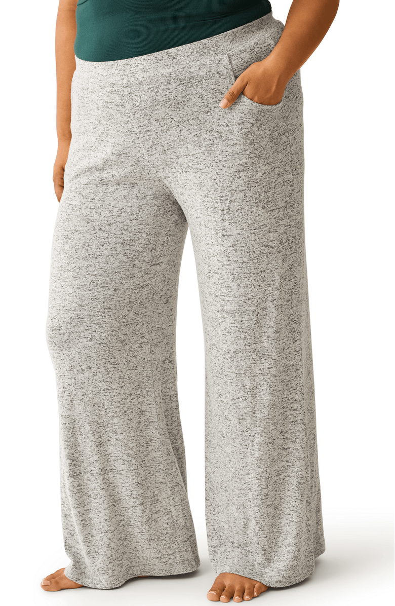 Kindred Bravely CozyKnit Wide Leg Lounge Pant, Alternate, color, Grey Heather