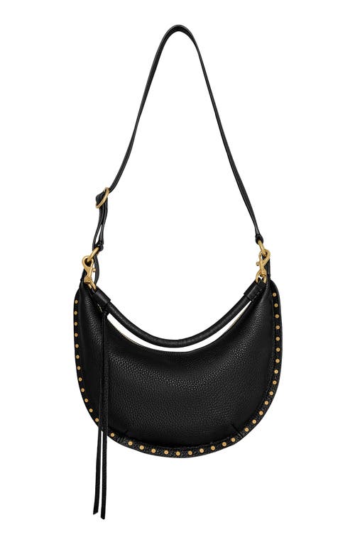 Rebecca Minkoff Darren Small Crescent Crossbody Bag In Black