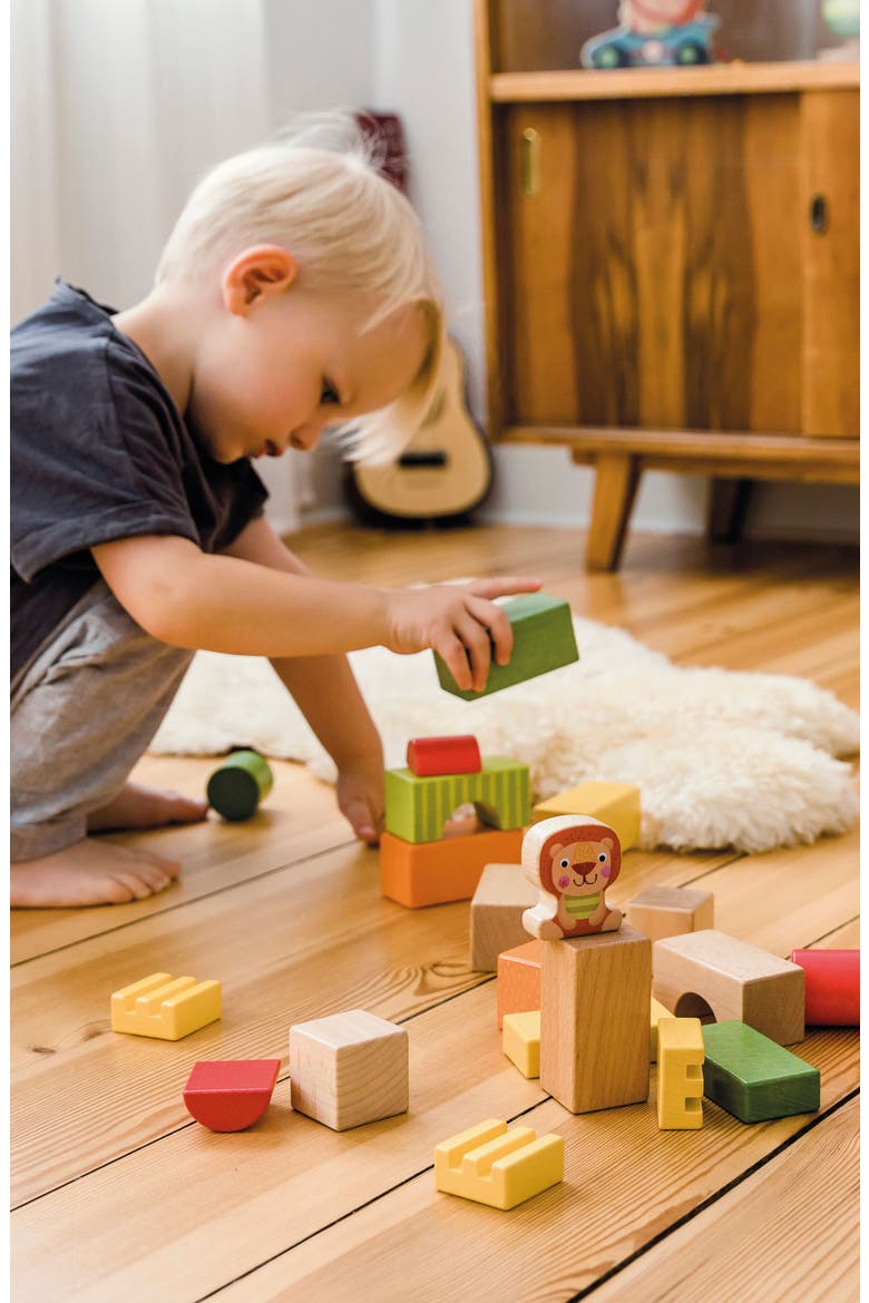 Bababoo Lion Babablocks Building Blocks, Alternate, color, Multi / Orange