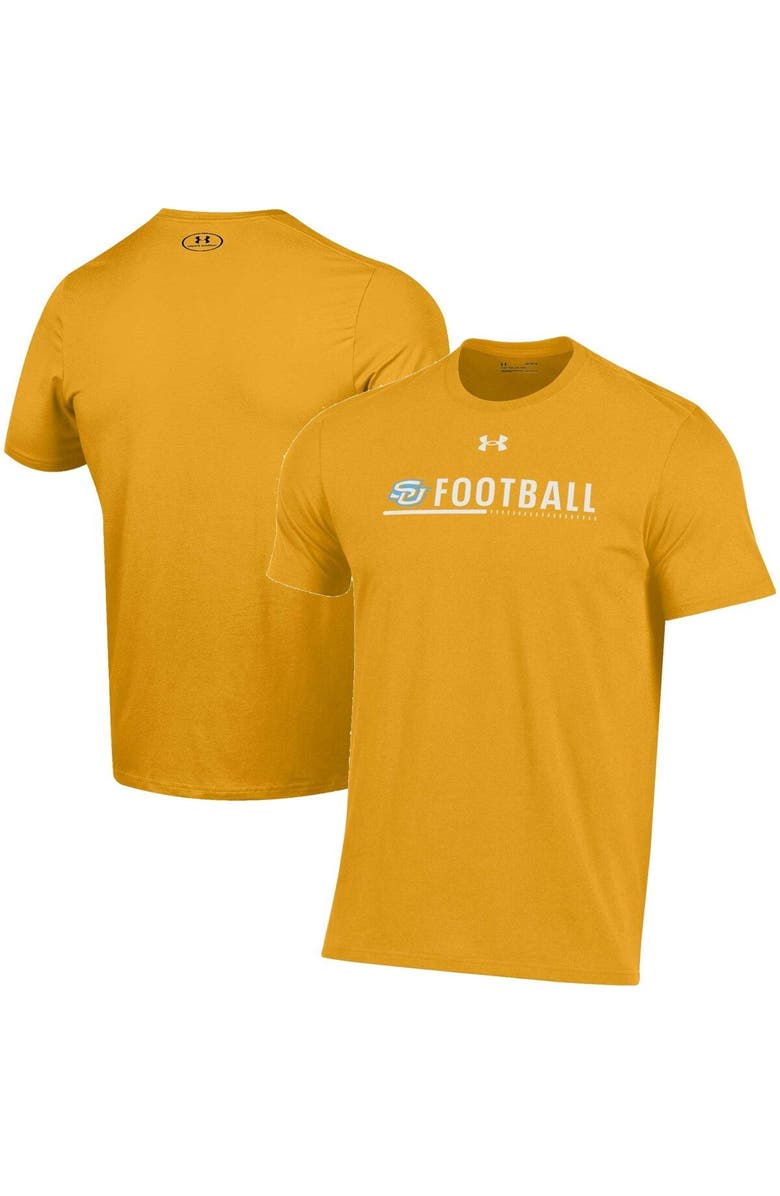 Under Armour Men's Under Armour Gold Southern University Jaguars 2022 Sideline Football Performance Cotton T-Shirt, Main, color, Gold