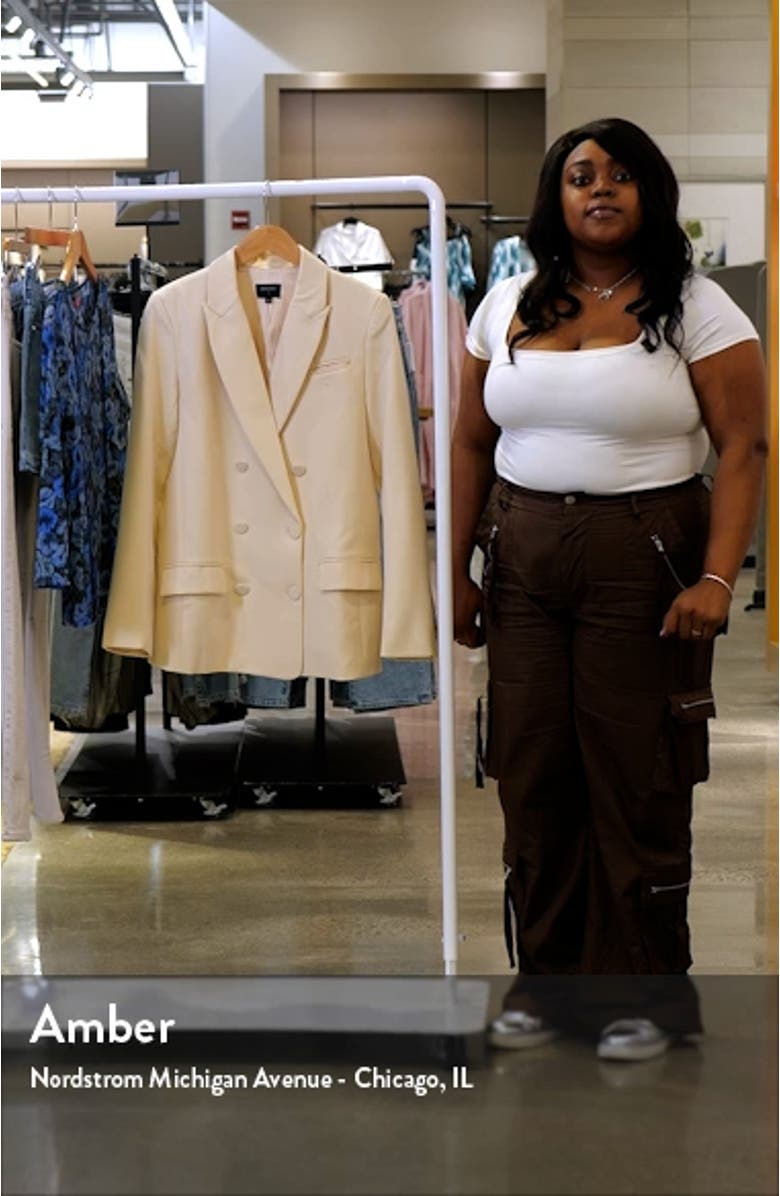 Sloane Oversize Double Breasted Blazer, sales video thumbnail