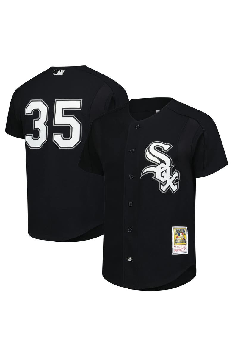 Mitchell & Ness Men's Mitchell & Ness Frank Thomas Black Chicago White Sox Authentic Batting Practice Jersey, Main, color, 
