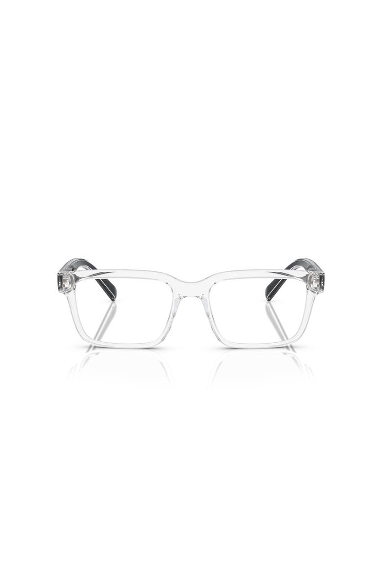 Dolce&Gabbana 53mm Rectangle optical glasses, Alternate, color, Transparent