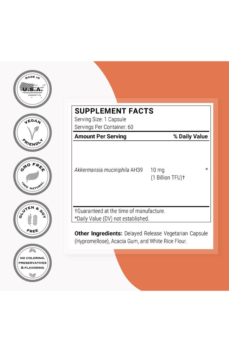 SuperSmart Akkermansia Muciniphila, Alternate, color,