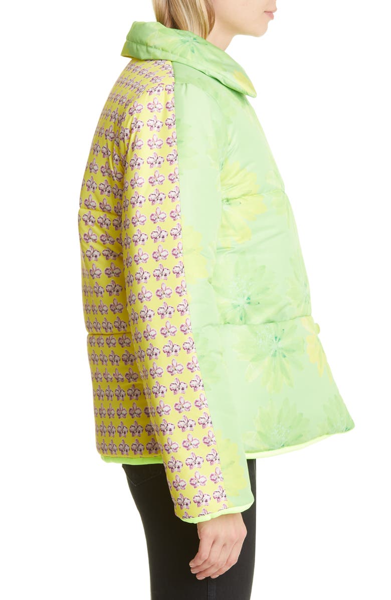 Dauphinette Neon Lotus/Neon Orchid Quilted Puffer Jacket, Alternate, color,