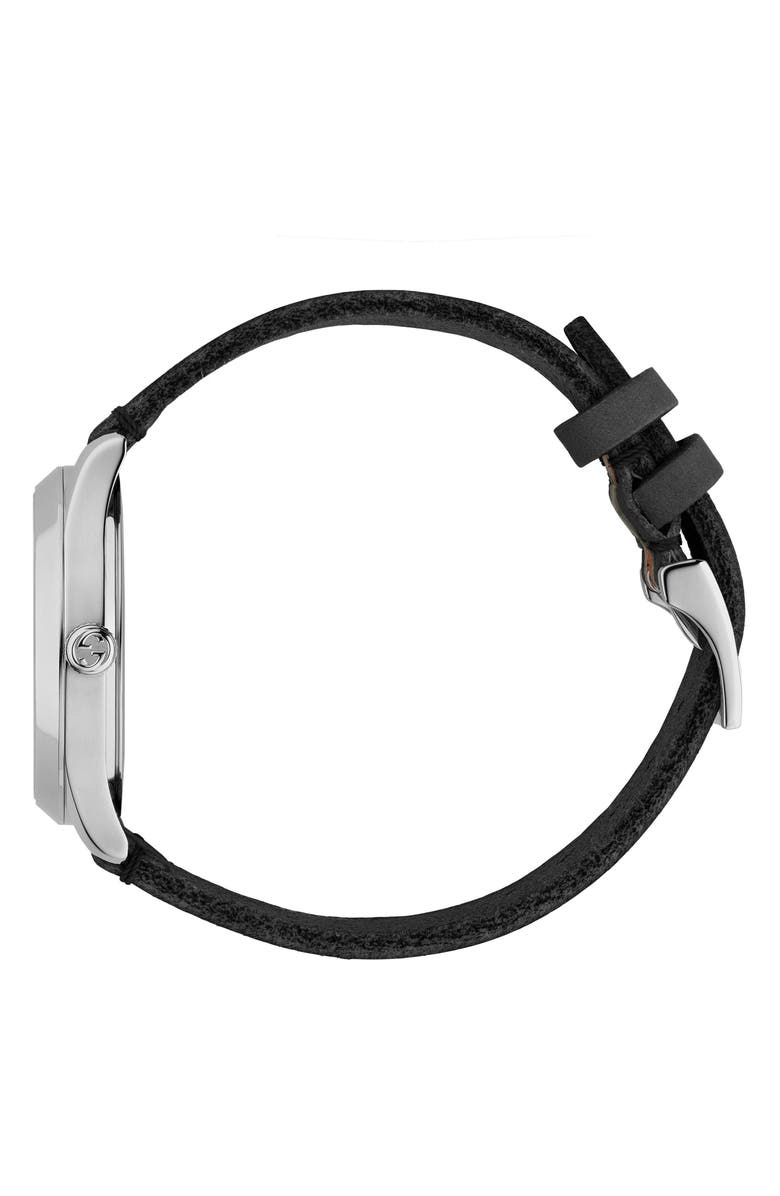 Gucci G-Timeless Leather Strap Watch, 38mm, Alternate, color, 