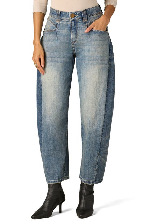 High Waist Barrel Jeans
