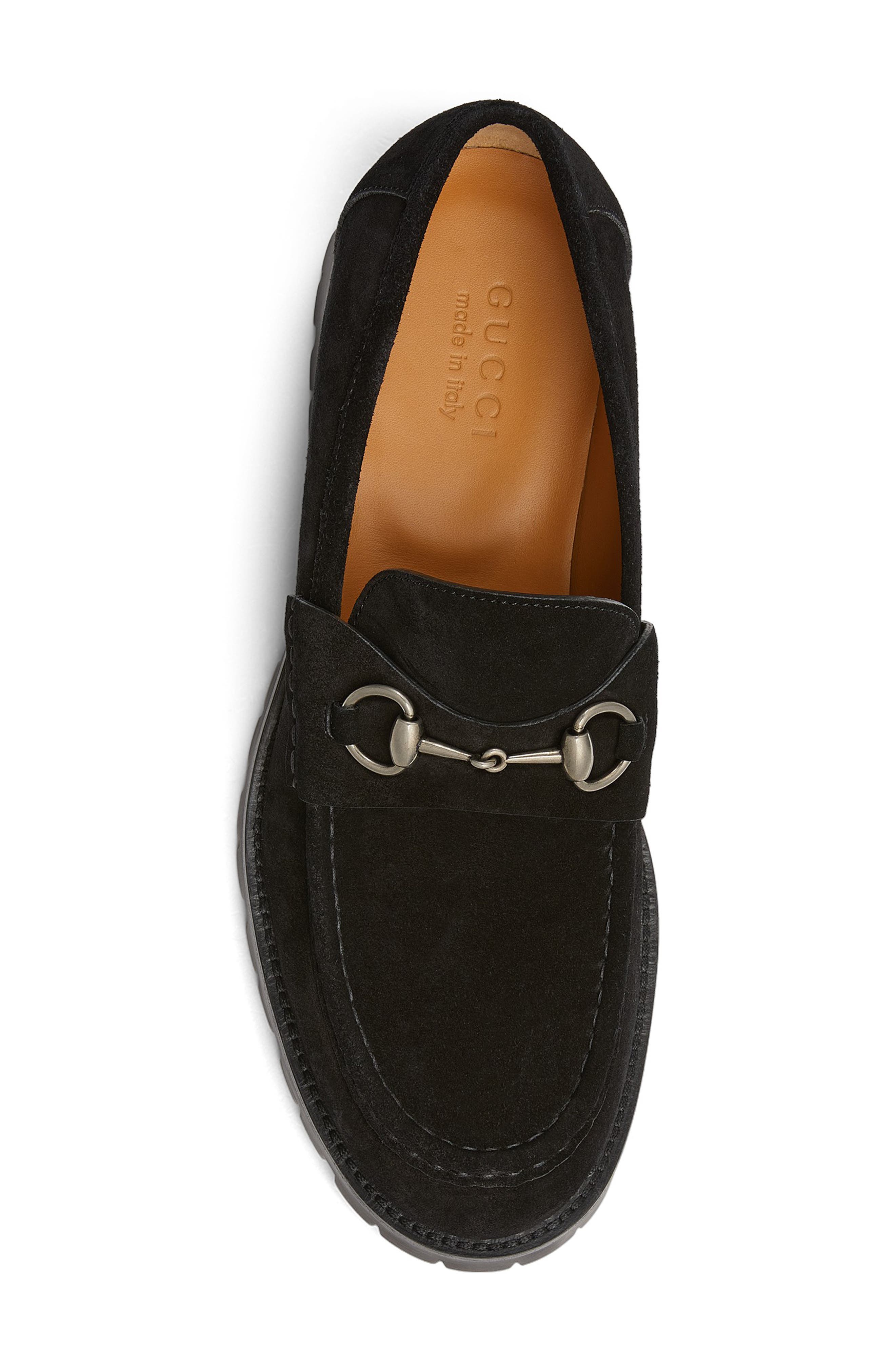 Gucci Sylke Horsebit Loafer, Alternate, color, Black