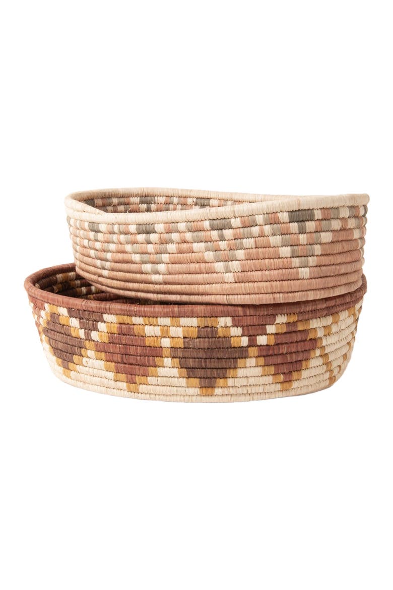 Zig Zag Bread Basket, Alternate, color, Natural