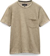 rag & bone Classic Flame Washed Slub Cotton T-Shirt
