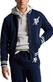 Polo Ralph Lauren Felted Snap-Up Baseball Jacket