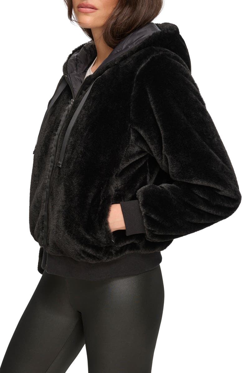 Andrew Marc Sport Faux Fur Hooded Jacket, Alternate, color, 