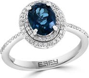 EFFY Diamond & London Blue Topaz Ring