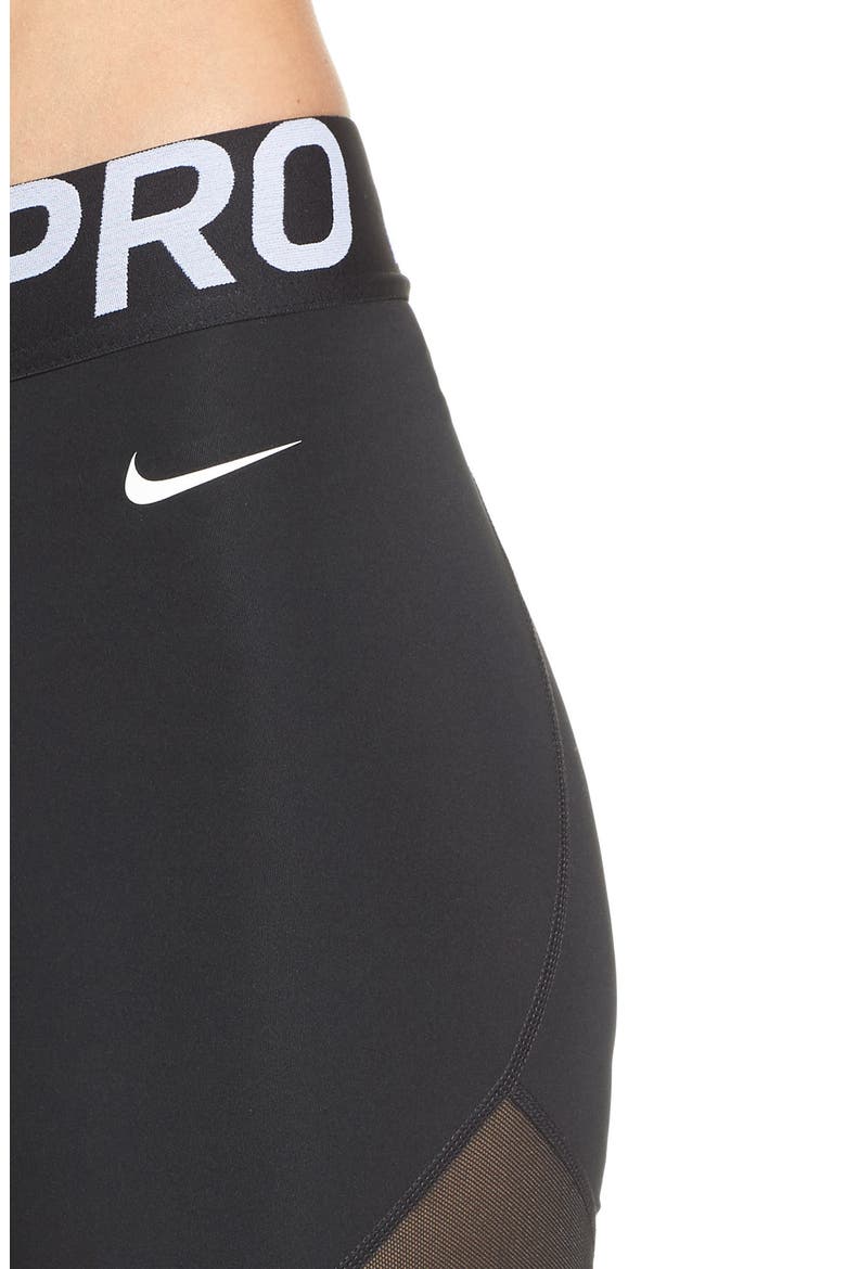 Pro 8 Training Shorts, Alternate, color, BLACK/ WHITE