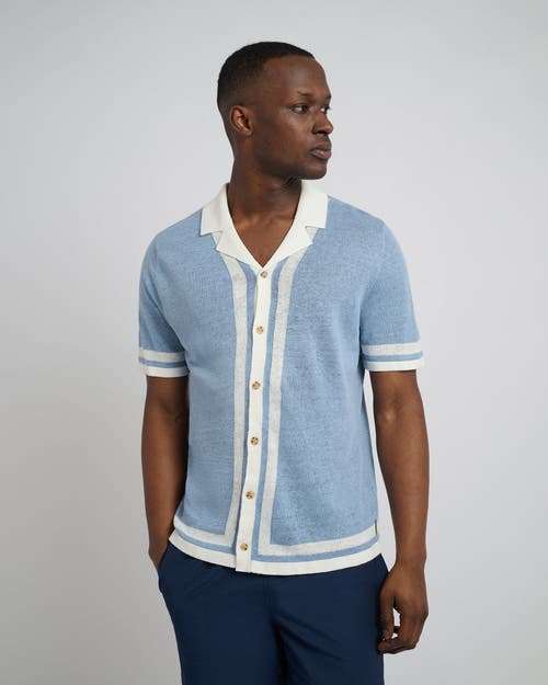 ONIA ONIA LINEN KNIT CAMP SHIRT
