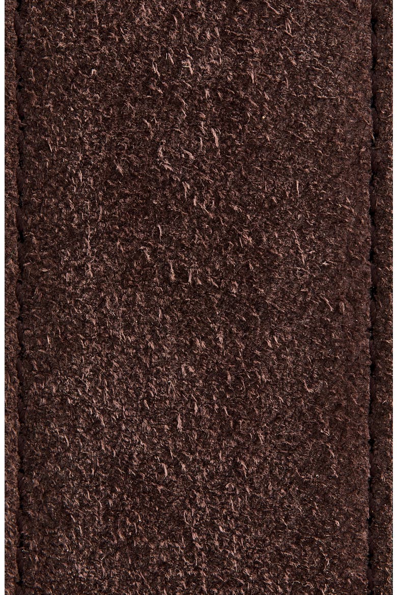 Rockstud Suede Belt, Alternate, color, BROWN