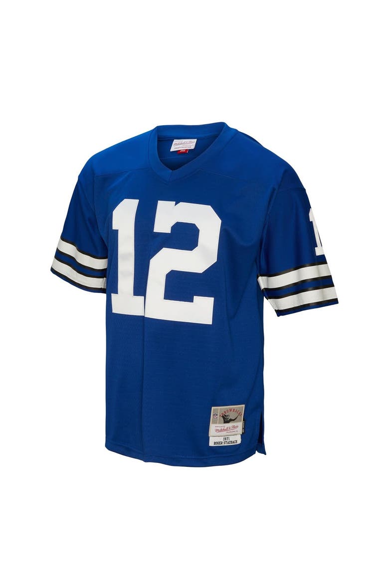 Men's Mitchell & Ness Roger Staubach Navy Dallas Cowboys Big & Tall 1971 Legacy Retired Player Jersey, Alternate, color, Navy