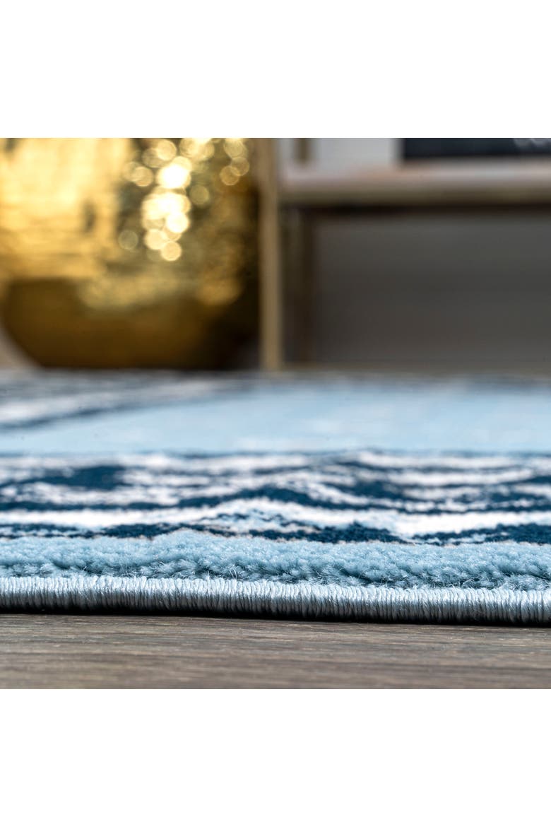 Acanthus French Border Area Rug, Alternate, color, Blue/Navy