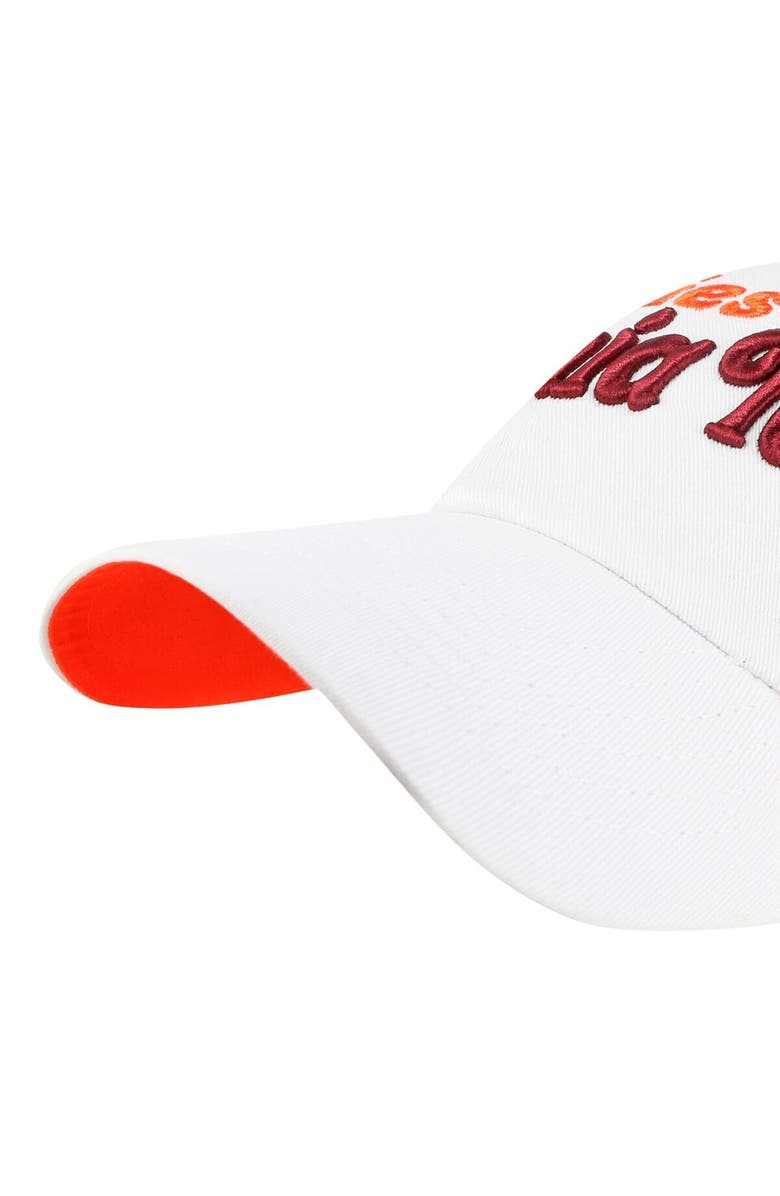 '47 Women's '47 White Virginia Tech Hokies Pensacola Clean Up Adjustable Hat, Alternate, color, White