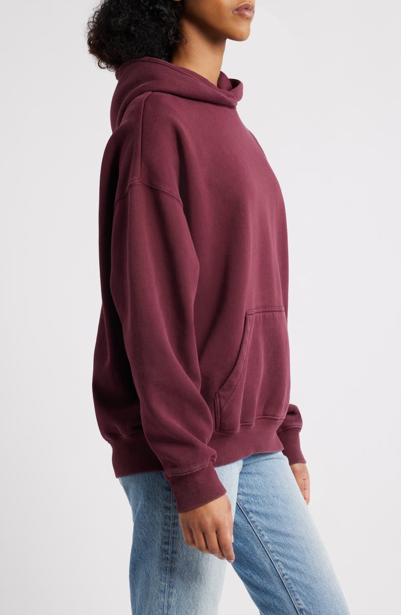 PacSun Core Washed Hoodie, Alternate, color, Wine