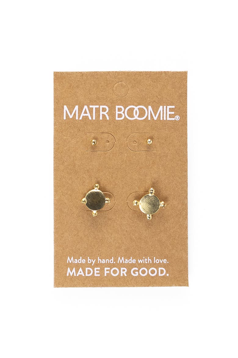 Pari Dot Disc Earring Set - Set of 2, Alternate, color, Gold