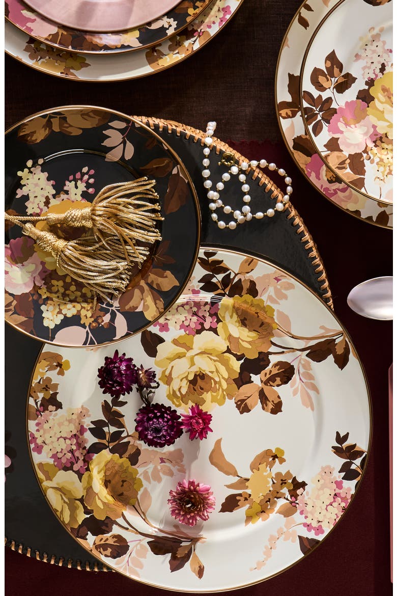 Wild Rose White Dinner Plate, Alternate, color, WILD ROSE