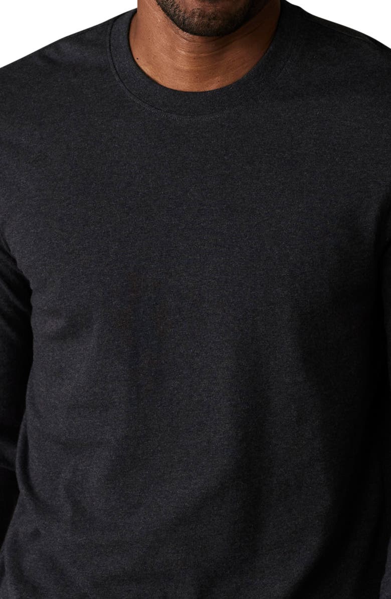 The Normal Brand Lennox Cotton Long Sleeve T-Shirt, Alternate, color, Heather Charcoal