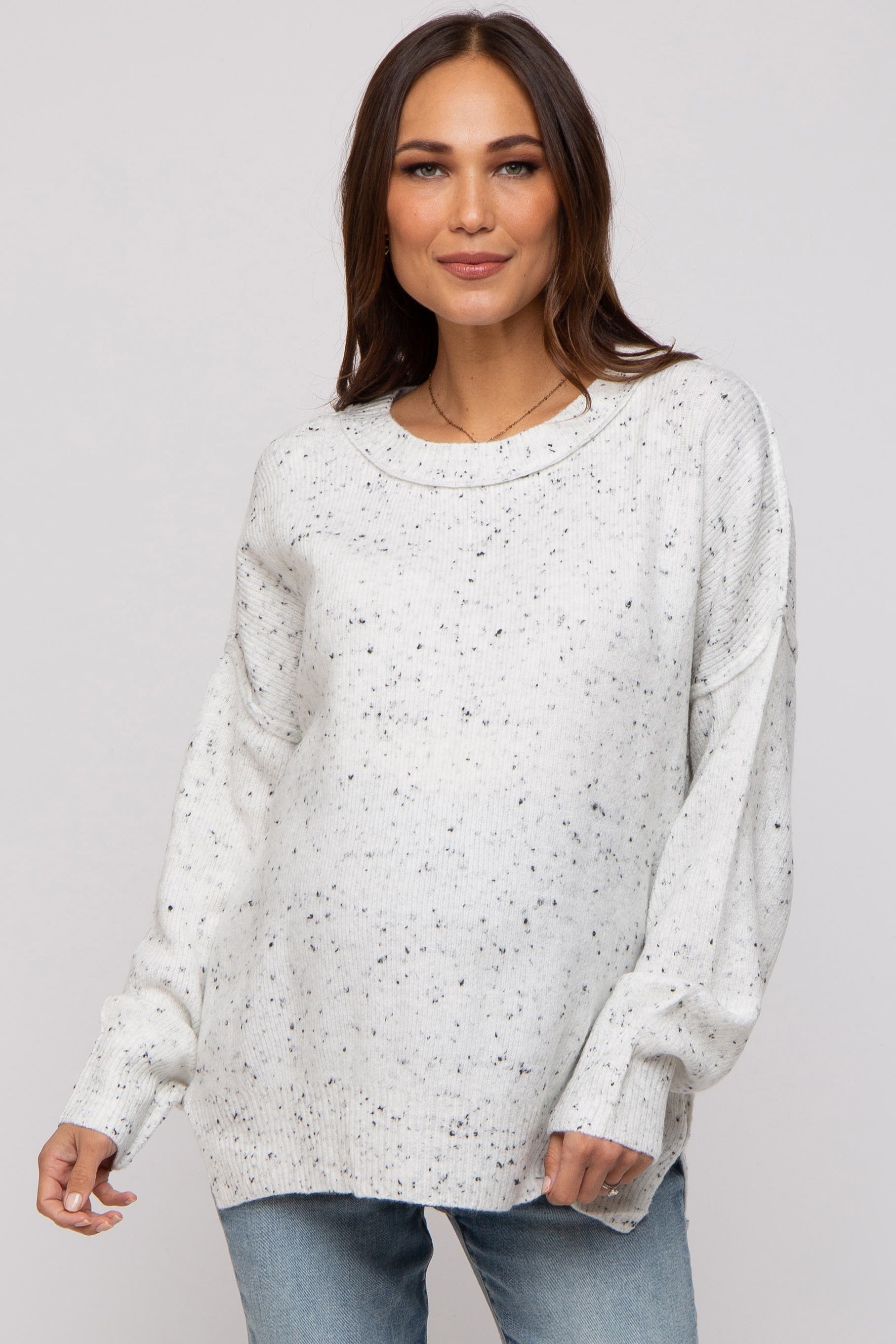 Speckled Knit Sweater - image 5