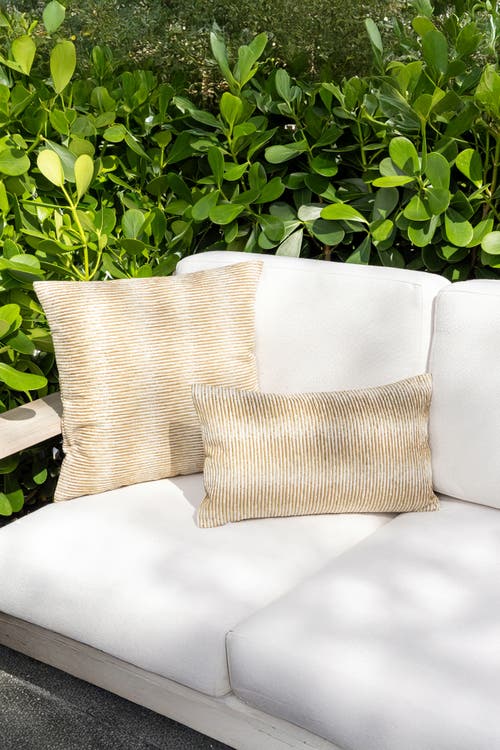 Elaine Smith Progress Multicolored Chenille Indoor & Outdoor Woven Accent Pillow