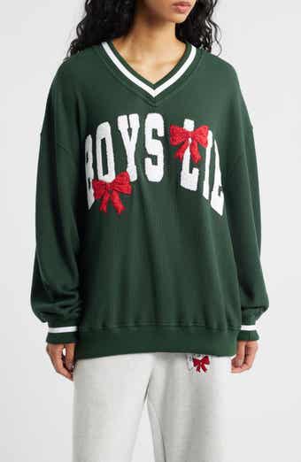 Wrap Me in a Bow Hayley V-Neck Sweatshirt