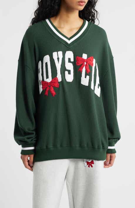 Wrap Me in a Bow Hayley V-Neck Sweatshirt